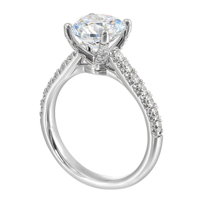White 14K Gold 0.45ct Diamond Engagement Ring