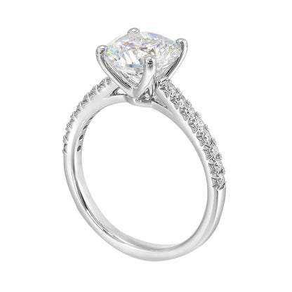White 14K Gold 0.22ct Diamond Engagement Ring