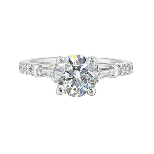 White 14K Gold 0.38ct Diamond Engagement Ring