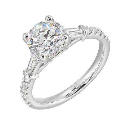 White 14K Gold 0.38ct Diamond Engagement Ring