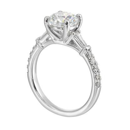 White 14K Gold 0.38ct Diamond Engagement Ring