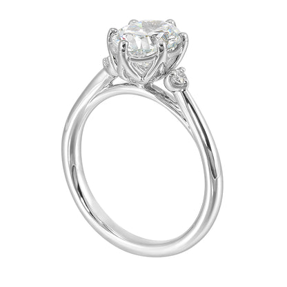 White 14K Gold 0.07ct Diamond Engagement Ring