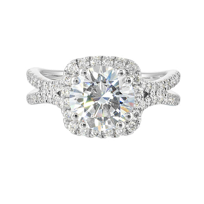 White 14K Gold 0.56ct Diamond Engagement Ring