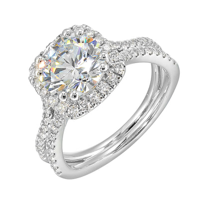 White 14K Gold 0.56ct Diamond Engagement Ring