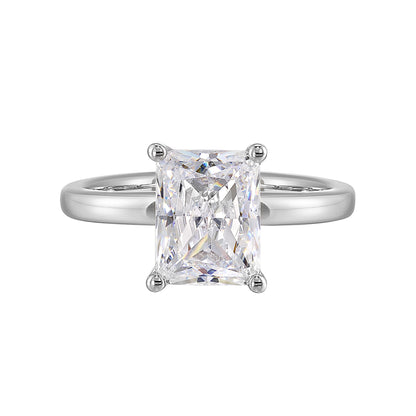 White 14K Gold 0.07ct Diamond Engagement Ring