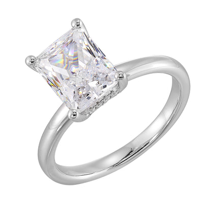 White 14K Gold 0.07ct Diamond Engagement Ring