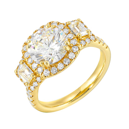 Yellow 14K Gold 1.162ct Diamond Engagement Ring