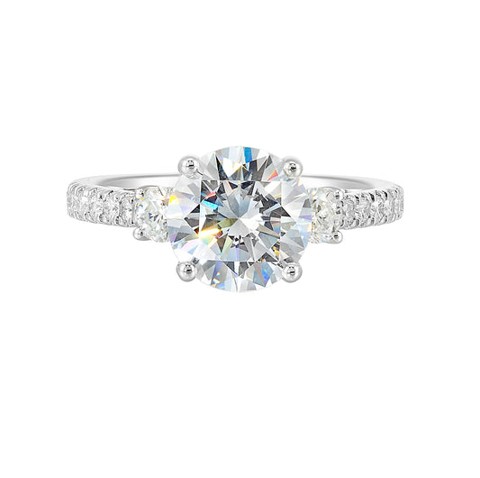 White 14K Gold 0.5ct Diamond Engagement Ring