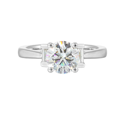 White 14K Gold 0.32ct Diamond Engagement Ring