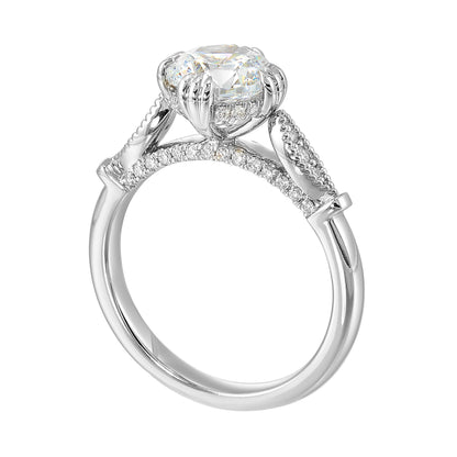White 14K Gold 0.24ct Diamond Engagement Ring