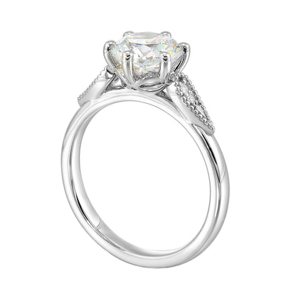 White 14K Gold 0.03ct Diamond Engagement Ring