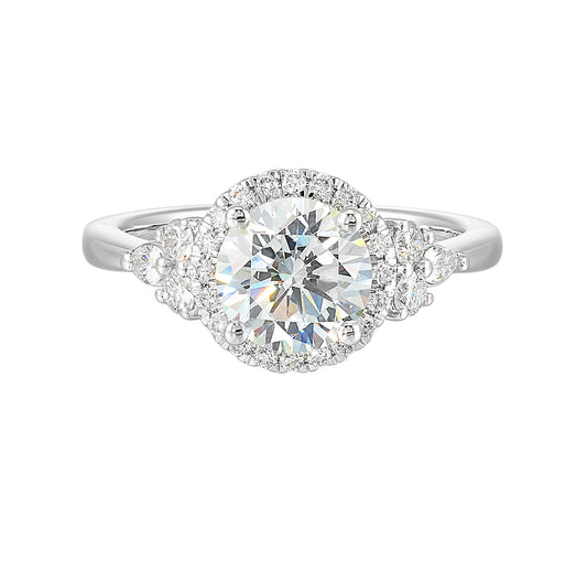 White 14K Gold 0.41ct Diamond Engagement Ring