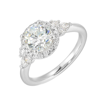 White 14K Gold 0.41ct Diamond Engagement Ring