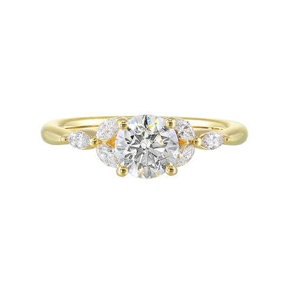 Yellow 14K Gold 0.18ct Diamond Engagement Ring
