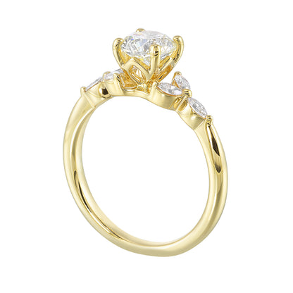 Yellow 14K Gold 0.18ct Diamond Engagement Ring