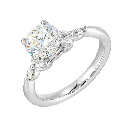 White 14K Gold 0.2ct Diamond Engagement Ring