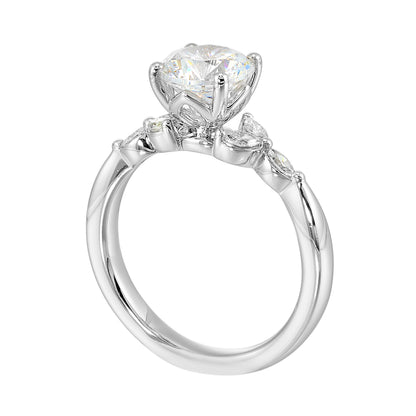 White 14K Gold 0.2ct Diamond Engagement Ring