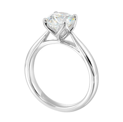 White 14K Gold Engagement Ring