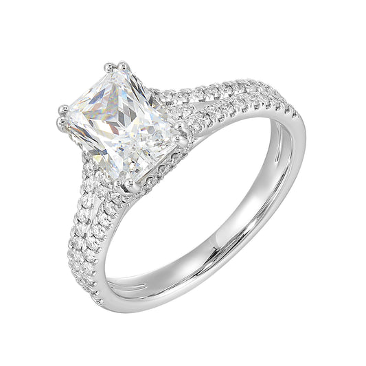 White 14K Gold 0.42ct Diamond Engagement Ring