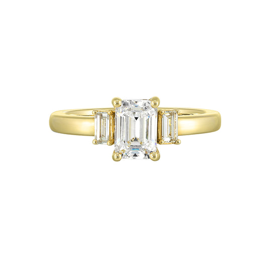 Yellow 14K Gold 0.22ct Diamond Engagement Ring