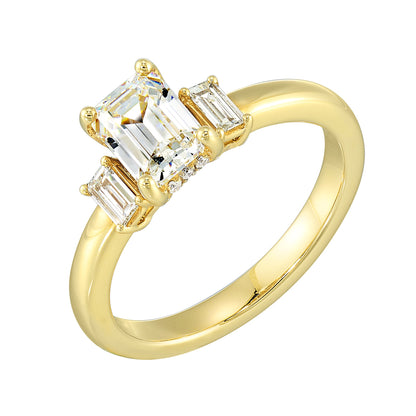 Yellow 14K Gold 0.22ct Diamond Engagement Ring