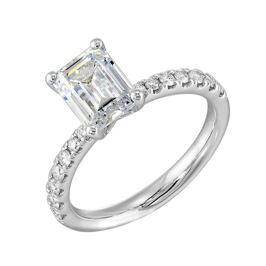 White 14K Gold 0.28ct Diamond Engagement Ring
