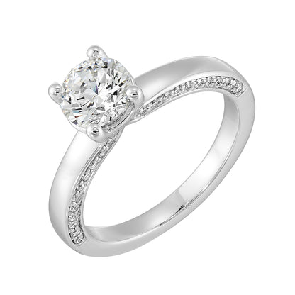 White 14K Gold 0.25ct Diamond Engagement Ring
