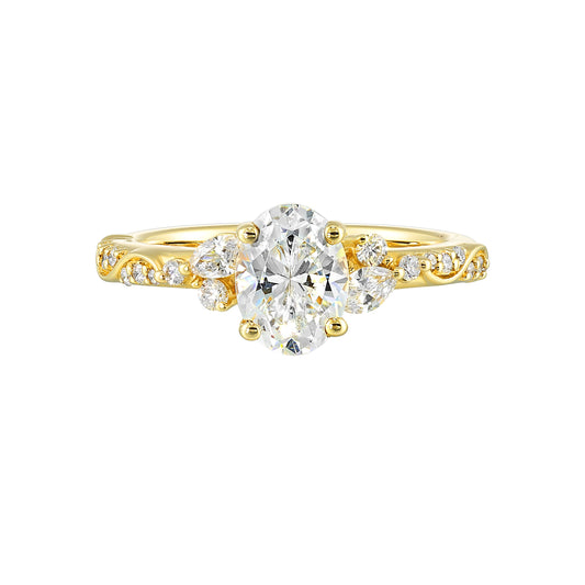 Yellow 14K Gold 0.27ct Diamond Engagement Ring