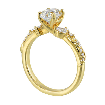 Yellow 14K Gold 0.27ct Diamond Engagement Ring