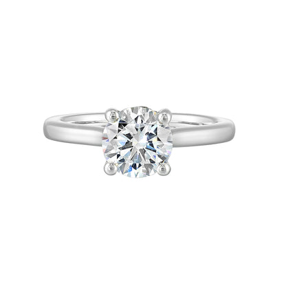 White 14K Gold 0.06ct Diamond Engagement Ring