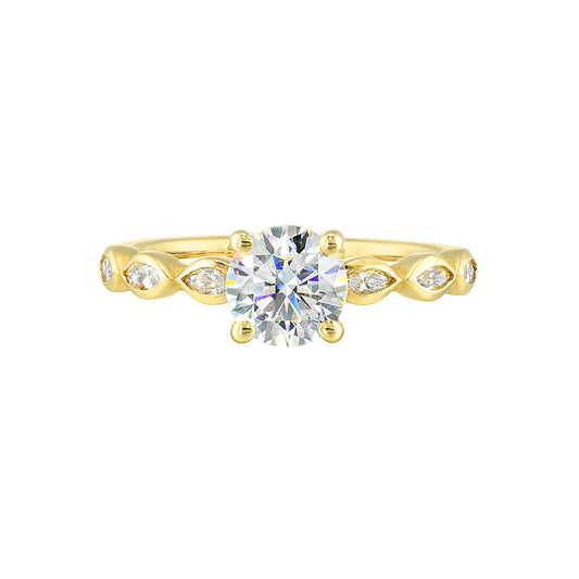 Yellow 14K Gold 0.23ct Diamond Engagement Ring