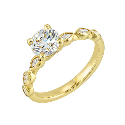 Yellow 14K Gold 0.23ct Diamond Engagement Ring