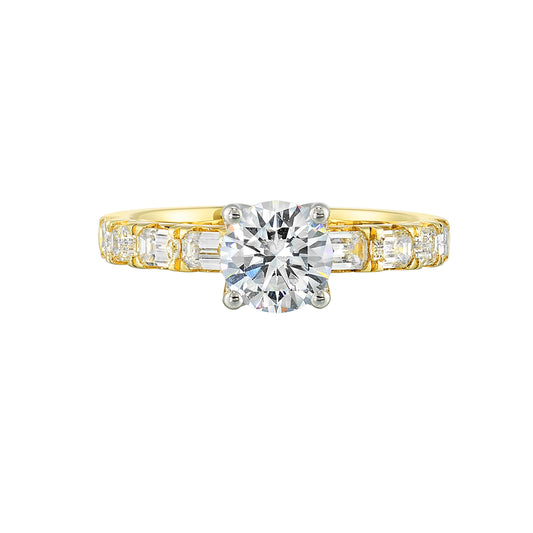 Yellow 14K Gold 0.83ct Diamond Engagement Ring