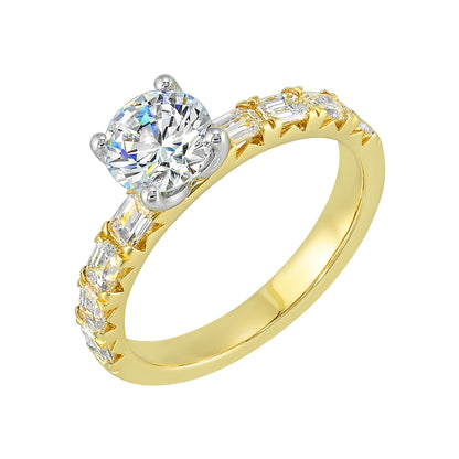 Yellow 14K Gold 0.83ct Diamond Engagement Ring