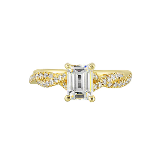 Yellow 14K Gold 0.31ct Diamond Engagement Ring