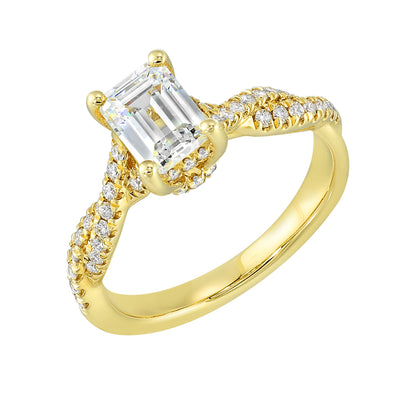 Yellow 14K Gold 0.31ct Diamond Engagement Ring