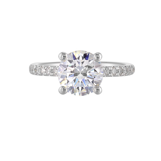 White 14K 0.21ct Diamond Engagement Ring