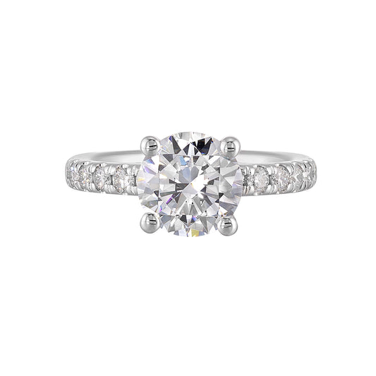White 14K 0.42ct Diamond Engagement Ring
