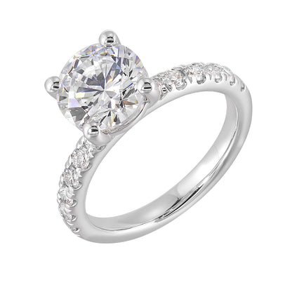 White 14K 0.42ct Diamond Engagement Ring
