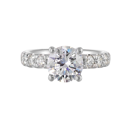 White 14K 0.9ct Diamond Engagement Ring