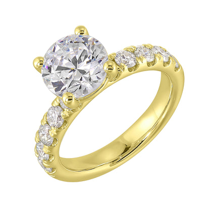 White & Yellow 14K 0.9ct Diamond Engagement Ring