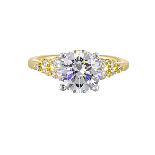 White & Yellow 14K 0.33ct Diamond Engagement Ring