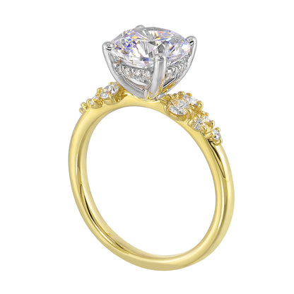 White & Yellow 14K 0.33ct Diamond Engagement Ring