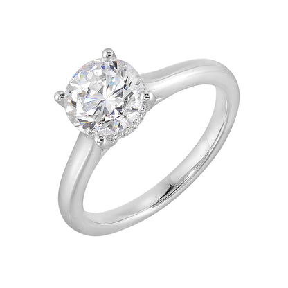 White 14K 0.06ct Diamond Engagement Ring