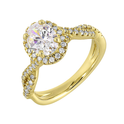 Yellow 14K Gold 0.38ct Diamond Engagement Ring