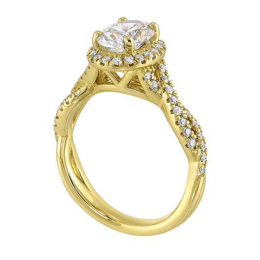 Yellow 14K Gold 0.38ct Diamond Engagement Ring