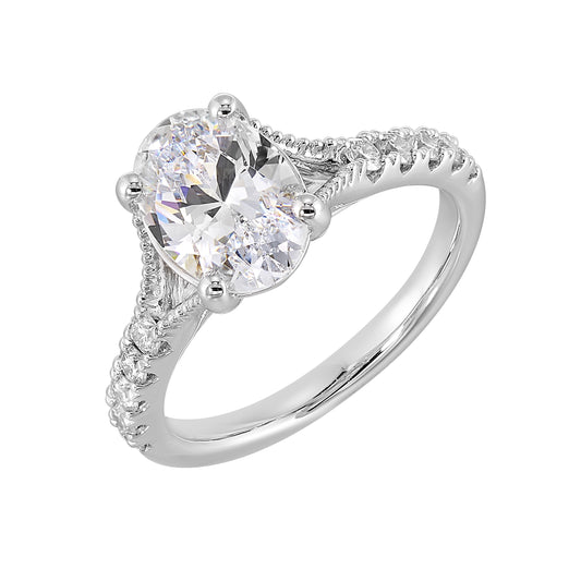 White 14K Gold 0.31ct Diamond Engagement Ring