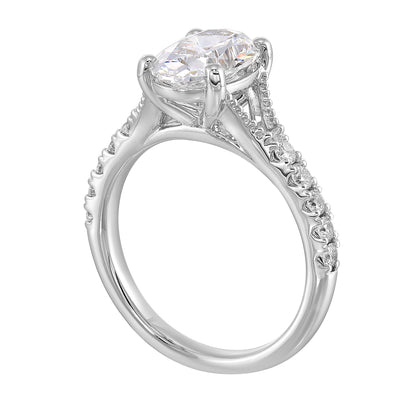White 14K Gold 0.31ct Diamond Engagement Ring