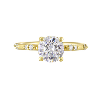 Yellow 14K Gold 0.17ct Diamond Engagement Ring