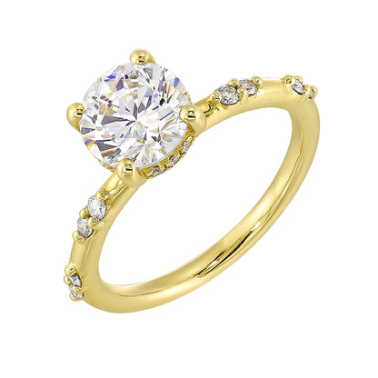 Yellow 14K Gold 0.17ct Diamond Engagement Ring